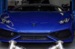 Lamborghini Huracan waiting on Fabspeed exhaust install